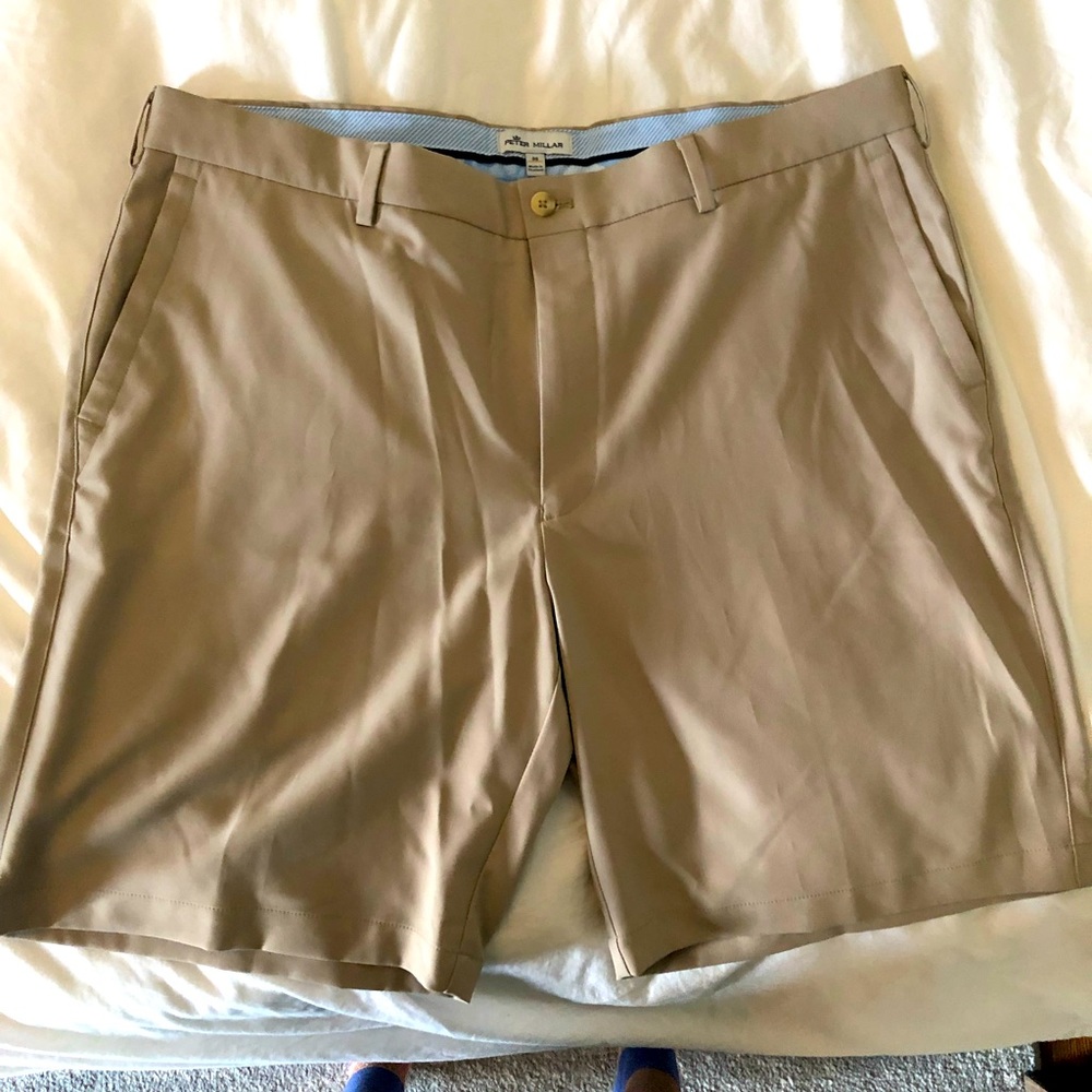 NEW Peter Millar Mens Khaki Shorts